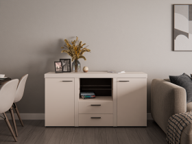 Stolarz Lempert - Kommode Rumba 2F2S – sandbeige