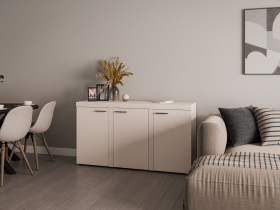 Stolarz Lempert - Kommode Rumba 3F – sandbeige