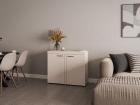 Stolarz Lempert - Kommode Rumba 2F – sandbeige