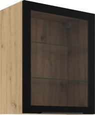 Oberschrank Stolarz - 60 GS-72 1F - Eiche Artisan/Schwarz