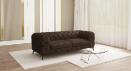 Großes Sofa Chelsea 225 cm - Stoffe Preston, Primo