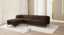 Ecksofa Chelsea 2,5+OT - Stoff Preston