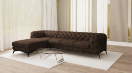 Ecksofa Chelsea Bis 3+OT - Stoff Preston