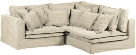 Ecksofa Stella in L-Form A+E+Z - Stoff Denim
