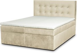 Boxspringbett Paris - 180x200 cm - Stoffe Monolith