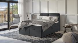 Boxspringbett Jake - 140x200 cm - Stoff Enjoy
