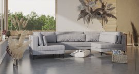 Ecksofa Jose U oblik - Stoff Enjoy New, Lincoln