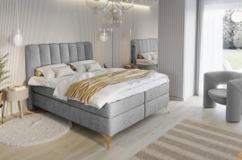 Boxspringbett Lexi - 140x200 cm - Stoff Loris