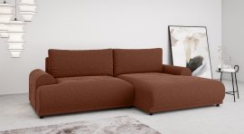 Ecksofa Carlo - Stoffe Coral, Wind