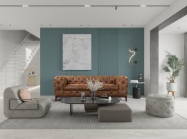 Dreisitzer Terell - Stoffe Gobi, Riviera