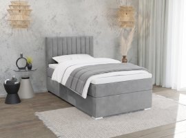 Boxspringbett Bunny – 80 x 200 cm Rosto 90 – Grau