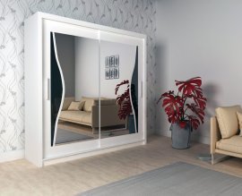 Kleiderschrank mit Schiebetüren Batumi 120 - weiß