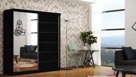 Kleiderschrank mit Schiebetüren Infiniti - schwarz