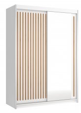 Kleiderschrank mit Schiebetüren Royal 150 - Weiß/Votan