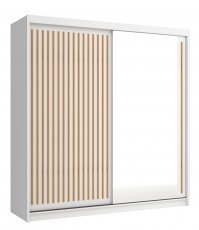 Kleiderschrank mit Schiebetüren Royal 200 - weiß/Votan