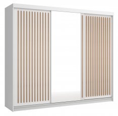 Kleiderschrank mit Schiebetüren Royal 250 - weiß/Votan