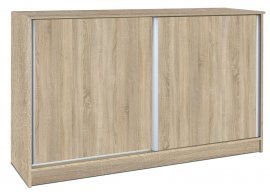 Kommode mit Schiebetüren Mini - Eiche Sonoma/Wenge