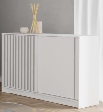 Kommode Royal - weiß/grau