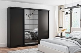 Kleiderschrank Collin 250 cm - schwarz
