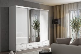 Kleiderschrank Lopez 250 cm - weiß