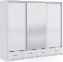 Kleiderschrank Lopez 250 cm - weiß
