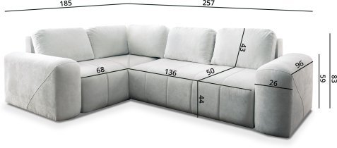 Brattex - Ecksofa Novelo II