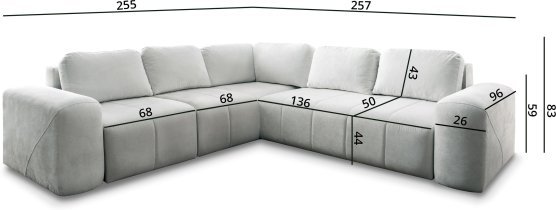 Brattex - Ecksofa Novelo III