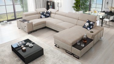 Brattex - Wohnlandschaft in U-Form Melody IV Mini