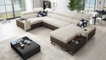 Brattex - Wohnlandschaft in U-Form Melody IV Mini