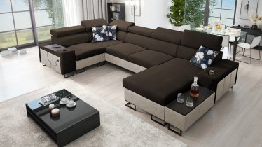 Brattex - Wohnlandschaft in U-Form Melody IV Mini