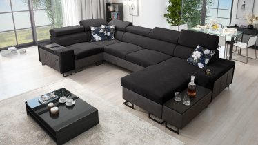 Brattex - Wohnlandschaft in U-Form Melody IV Mini