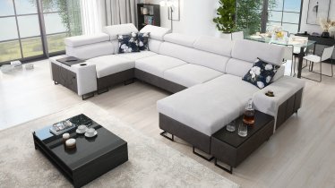 Brattex - Wohnlandschaft in U-Form Melody IV Mini