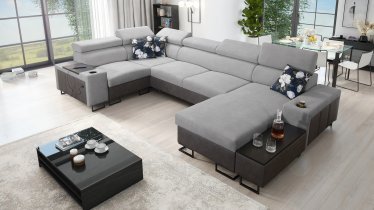 Brattex - Wohnlandschaft in U-Form Melody IV Mini