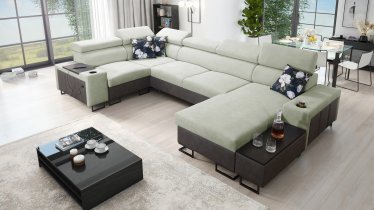 Brattex - Wohnlandschaft in U-Form Melody IV Mini