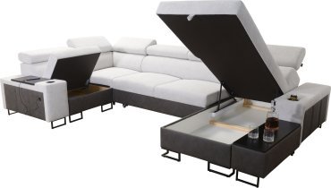Brattex - Wohnlandschaft in U-Form Melody IV Mini