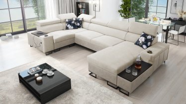 Brattex - Wohnlandschaft in U-Form Melody IV Mini