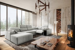 Brattex - Wohnlandschaft in U-Form Mindy IV Mix