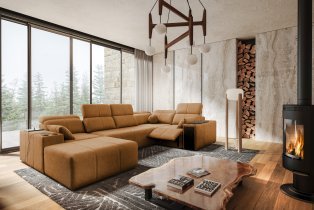 Brattex - Wohnlandschaft in U-Form Mindy IV Mix