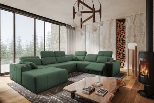 Brattex - Wohnlandschaft in U-Form Mindy VIII Mix
