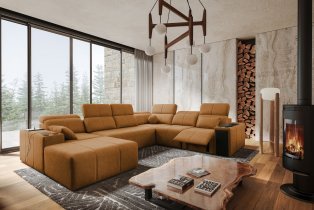 Brattex - Wohnlandschaft in U-Form Mindy VIII Mix