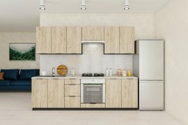 Küche Сraft 260 cm - graphitgrau