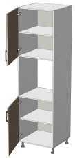 Hohe Kommode Sunrise Premier - HL-60/214/3 - Korpus Milky Eiche