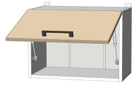 Oberelement Kvadris - W-50/36 - Korpus Milky Oak
