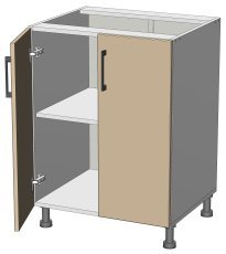 Unteres Element Kvadris - L-60/82 - Korpus steingrau