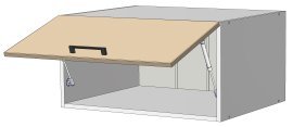 Oberes Modul Kvadris - M-70/36 - Korpus Stone Grey