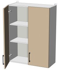 Oberes Element Kvadris - W-70/92 - Korpus steingrau