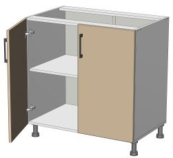 Unteres Element Kvadris - L-80/82 - Korpus Sonoma Eiche