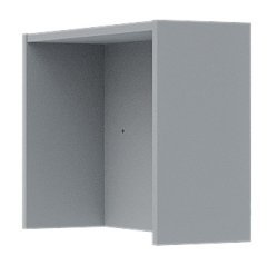 Oberes Regalbrett für Regal Solo - grau