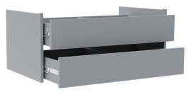 Schubladenset Dr 2 für Kleiderschränke Solo 2D Sh - grau