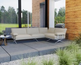 Garten Ecksofa Garnitur Valentino